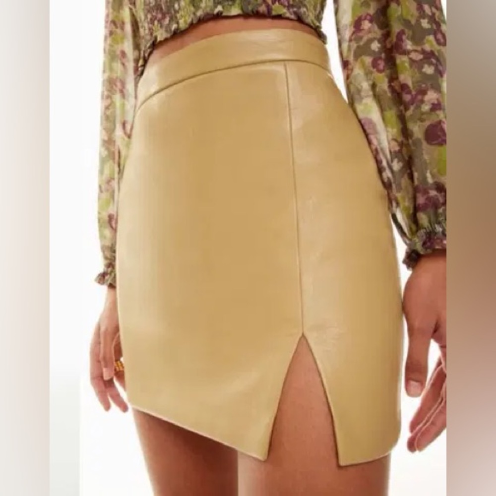 Wilfred Vegan Leather Mini Skirt